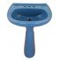 Mexican Talavera Pedestal Sink Splash Adriatico Negro